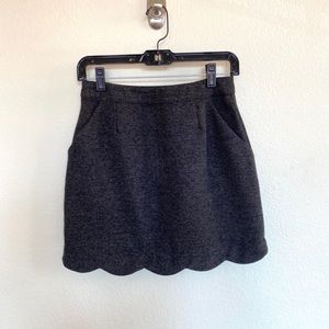 Gray mini skirt